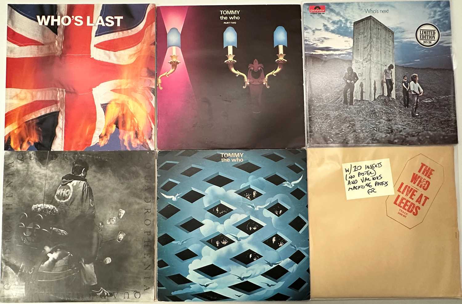 Lot 698 THE WHO LP COLLECTION