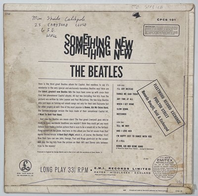 Lot 756 - THE BEATLES - SOMETHING NEW LP (EXPORT - PARLOPHONE - CPCS 101)