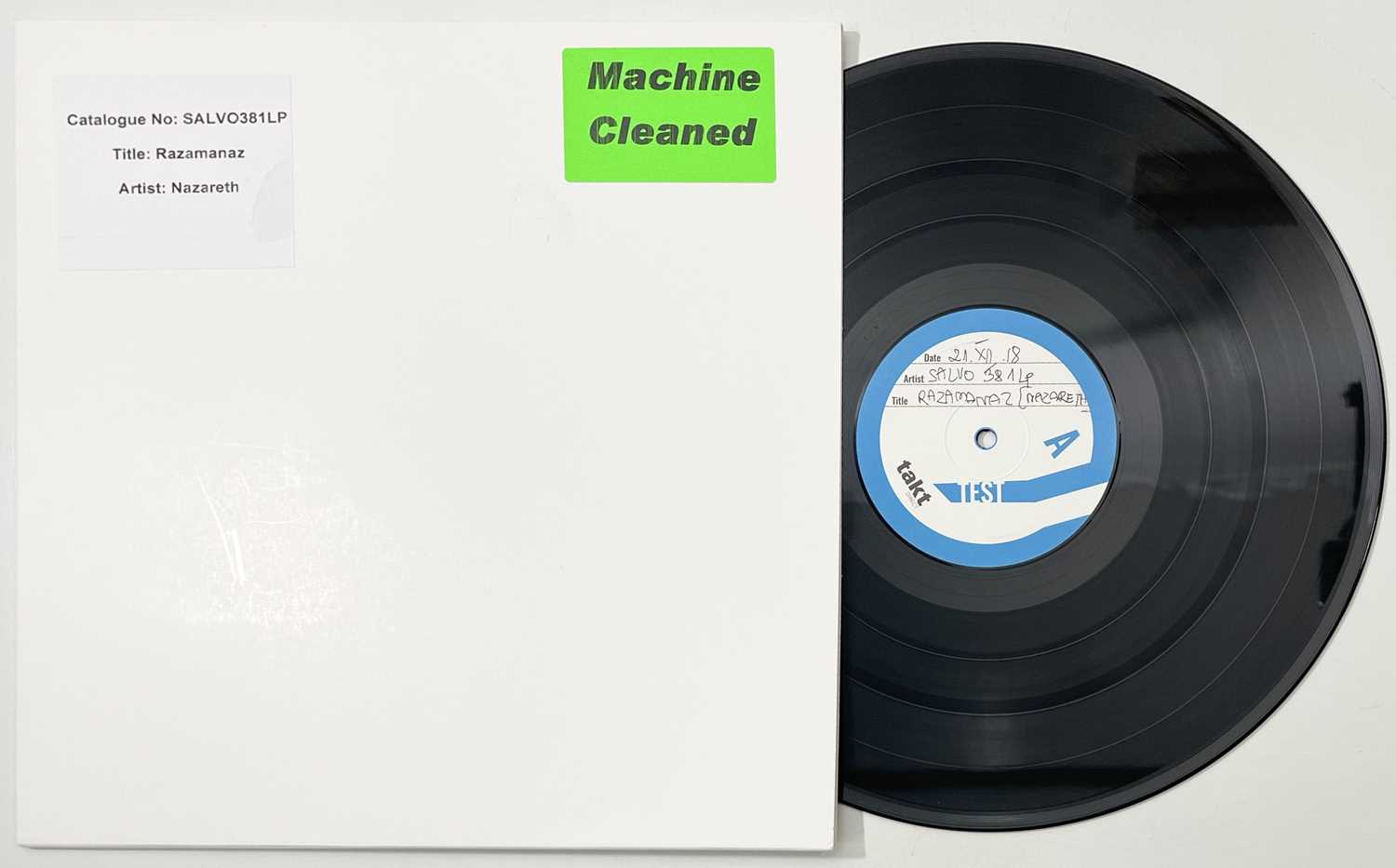 Lot 124 - NAZARETH - RAZAMANAZ (SALVO381LP) WHITE LABEL TEST PRESSING.