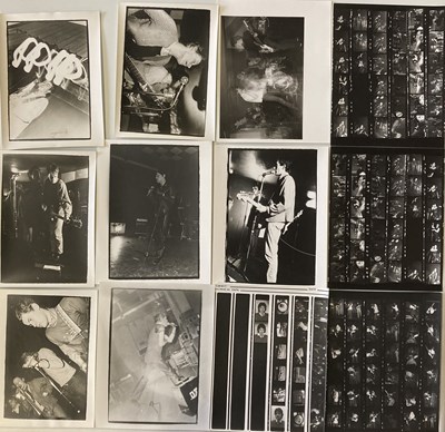 Lot 340 - PUNK AND NEW WAVE PHOTO ARCHIVE - LARGE NEW WAVE & POST PUNK CONTACT SHEET ARCHIVE