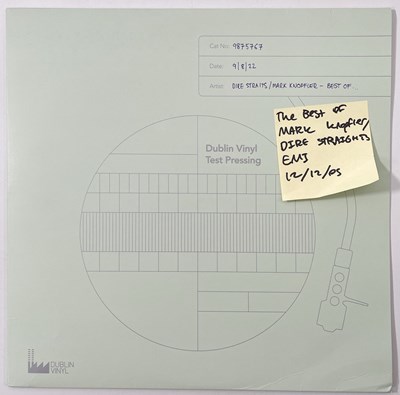 Lot 128 - MARK KNOPFLER / DIRE STRAITS - BEST OF WHITE LABEL TEST PRESSING.