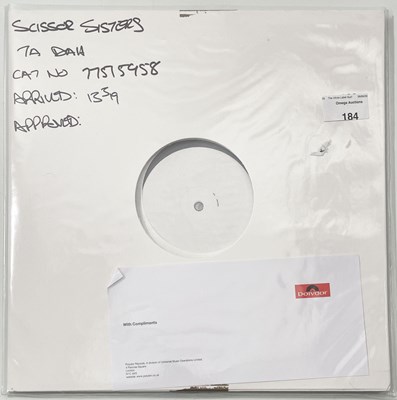 Lot 184 - SCISSOR SISTERS - TA DAH WHITE LABEL TEST PRESSING.