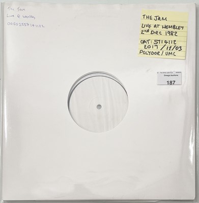 Lot 187 - THE JAM - LIVE AT WEMBLEY WHITE LABEL TEST PRESSING.