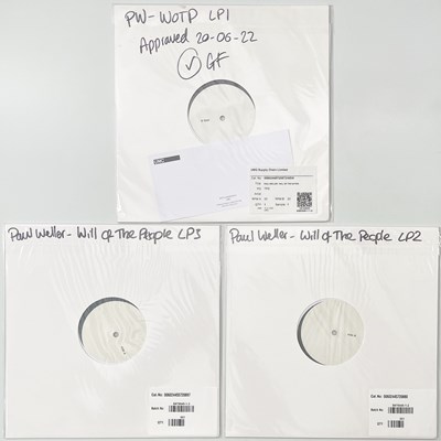 Lot 189 - PAUL WELLER - WILL OF THE PEOPLE 3XLP WHITE LABEL TEST PRESSING.