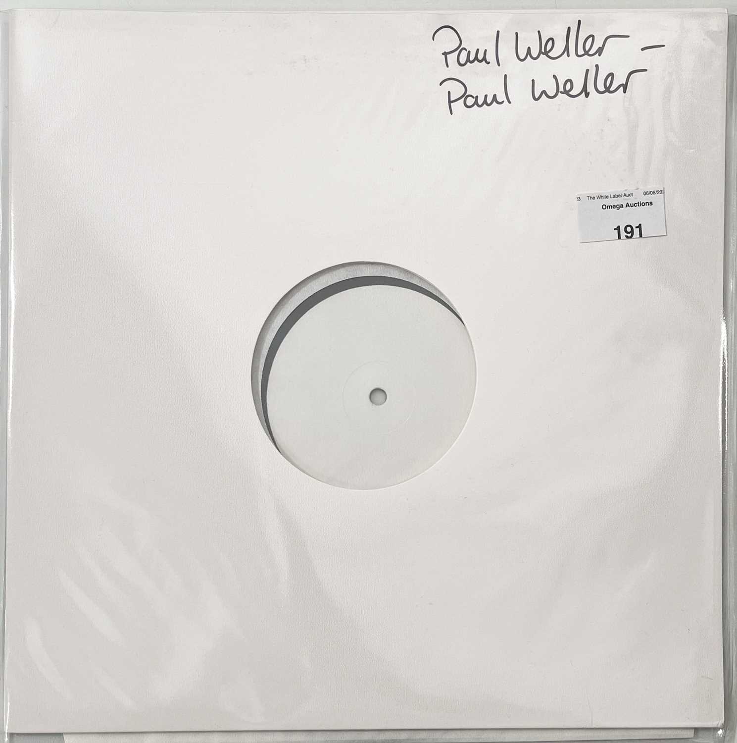 Lot 191 - PAUL WELLER - PAUL WELLER - WHITE LABEL TEST PRESSING.