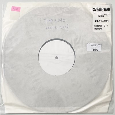 Lot 195 - THE WHO - HITS 50 - WHITE LABEL TEST PRESSING.