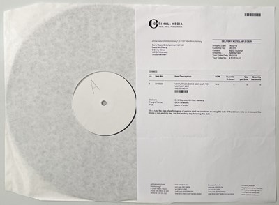 Lot 207 - RAG N BONE MAN - SIGNED WHITE LABEL TEST PRESSING.