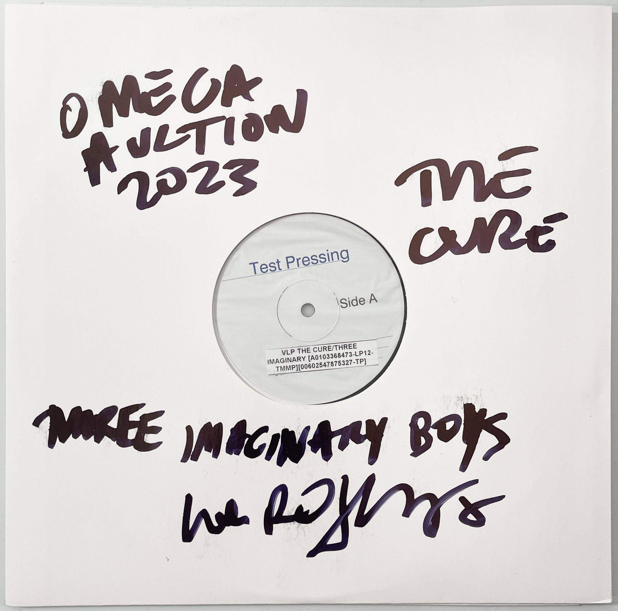 Lot 211 - THE CURE - THREE IMAGINARY BOYS WHITE LABEL