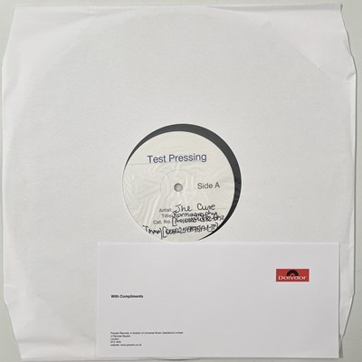 Lot 214 - THE CURE - PORNOGRAPHY (2016) WHITE LABEL TEST PRESSING SIGNED BY ROBERT SMITH.