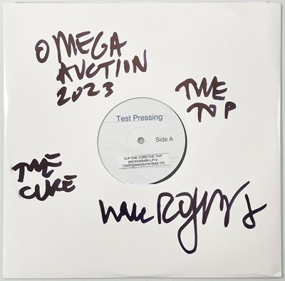 Lot 216 - THE CURE - THE TOP (2016 RE) WHITE LABEL TEST PRESSING SIGNED BY ROBERT SMITH.