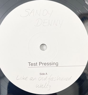 Lot 221 - SANDY DENNY - WHITE LABEL TEST PRESSING.