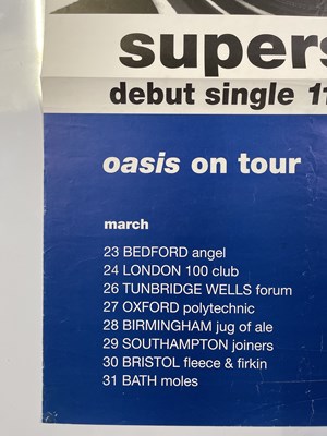 Lot 520 - OASIS - 1994 SUPERSONIC TOUR POSTER.