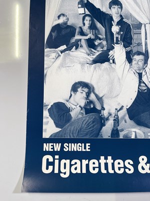 Lot 522 - OASIS CIGARETTES AND ALCOHOL PROMOTIONAL POSTER.