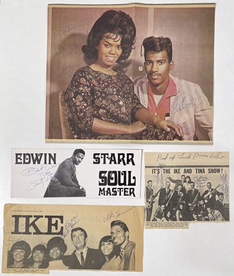 Lot 260 - SOUL STARS - IKE AND TINA TURNER AND IKETTES - AUTOGRAPHS.