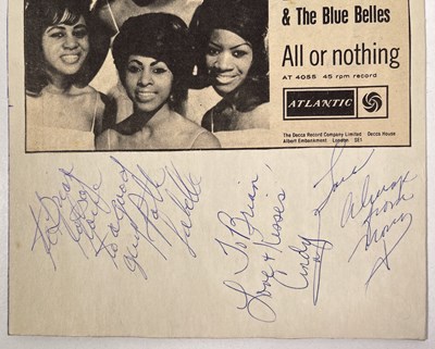 Lot 219 - SOUL STARS - AUTORAPHS INC PATTY LA BELLE / INEZ & CHARLIE FOXX.