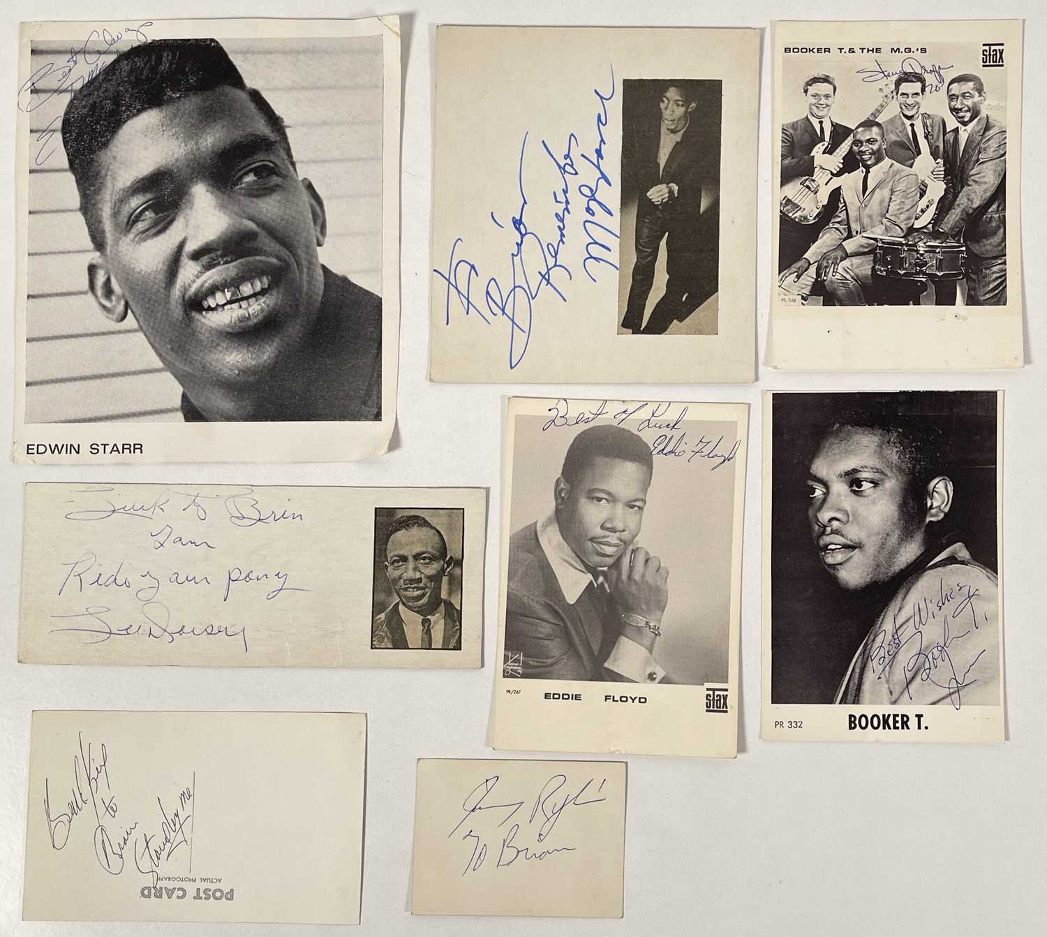 Lot 263 - SOUL STARS- AUTOGRAPH COLLECTION.