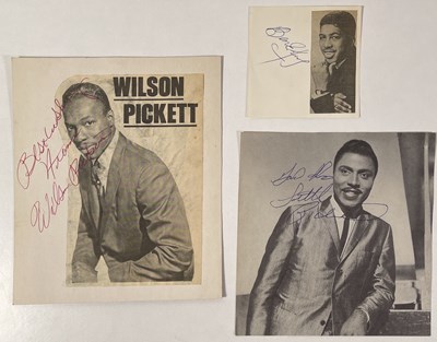 Lot 265 - SOUL STARS - AUTGRAPHS INC LITTLE RICHARD / WILSON PICKETT / BEN E KING.