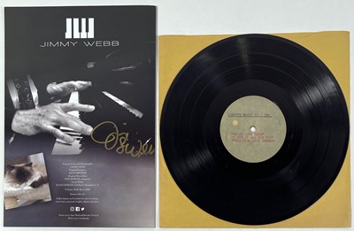 Lot 278 - JIMMY WEBB - AUTOGRAPH AND 10" JOBETTE ACETATE RECORDING.