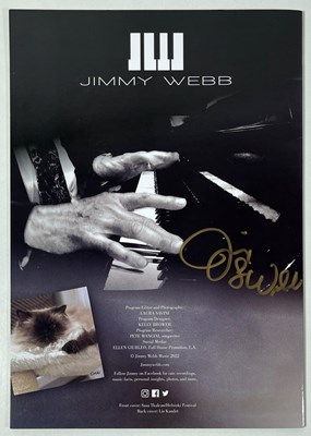 Lot 278 - JIMMY WEBB - AUTOGRAPH AND 10" JOBETTE ACETATE RECORDING.