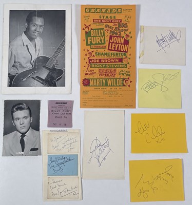 Lot 288 - AUTOGRAPHS INC DUSTY SPRINGFIELD / BILLY FURY / GENE VINCENT.