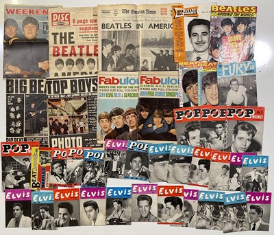 Lot 88 - 1960S MAGAZINES INC DISC WITH BEATLES COVER / BIG BEAT.