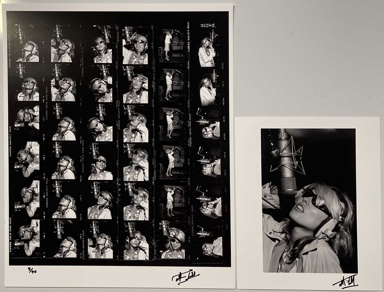 Lot 124 - MARTYN GODDARD - DEBBIE HARRY / BLONDIE - LIMITED EDITION CONTACT SHEET PRINT.