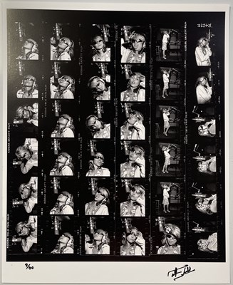 Lot 124 - MARTYN GODDARD - DEBBIE HARRY / BLONDIE - LIMITED EDITION CONTACT SHEET PRINT.