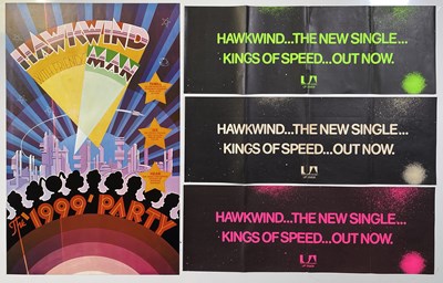 Lot 199 - HAWKWIND - 1970S POSTER COLLECTION.