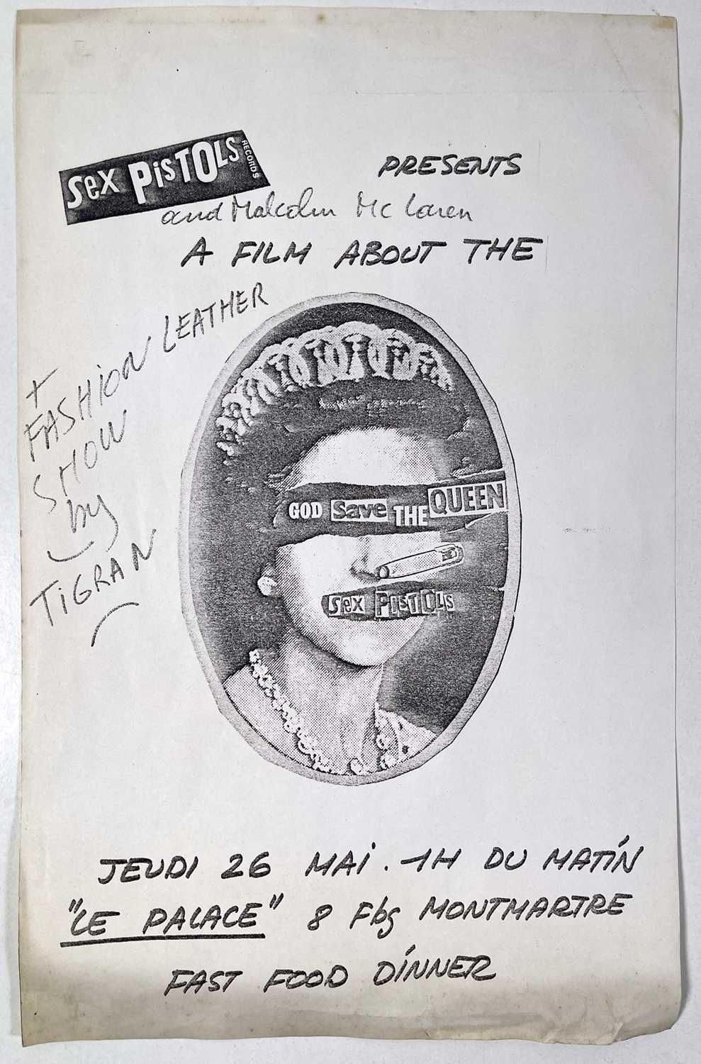 Lot 500 Sex Pistols Original Handbill Mini Poster