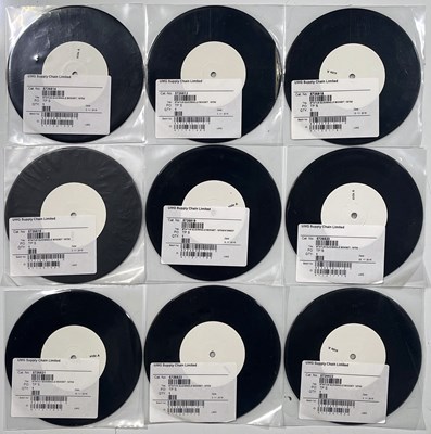 Lot 225 - STATUS QUO - SINGLES BOX - 1970S - WHITE LABEL TEST PRESSING SET.