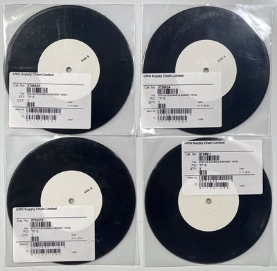 Lot 225 - STATUS QUO - SINGLES BOX - 1970S - WHITE LABEL TEST PRESSING SET.