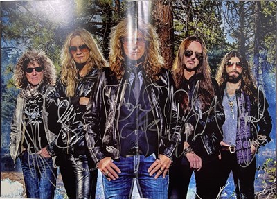 Lot 99 - WHITESNAKE - CONCERT PROGRAMMES - SOME SIGNED.