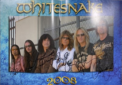 Lot 99 - WHITESNAKE - CONCERT PROGRAMMES - SOME SIGNED.