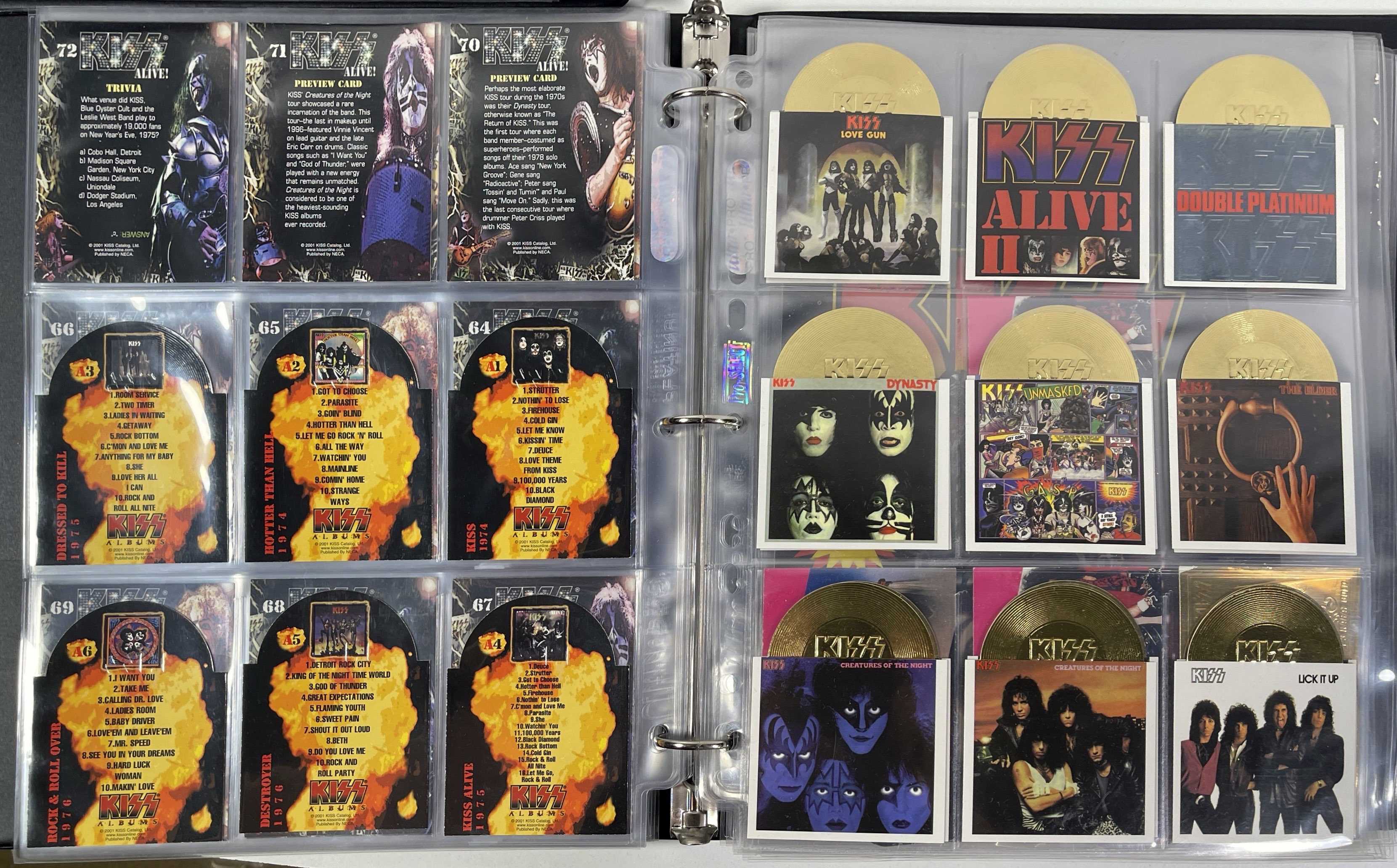 Lot 440 KISS COLLECTOR'S CARDS SETS.