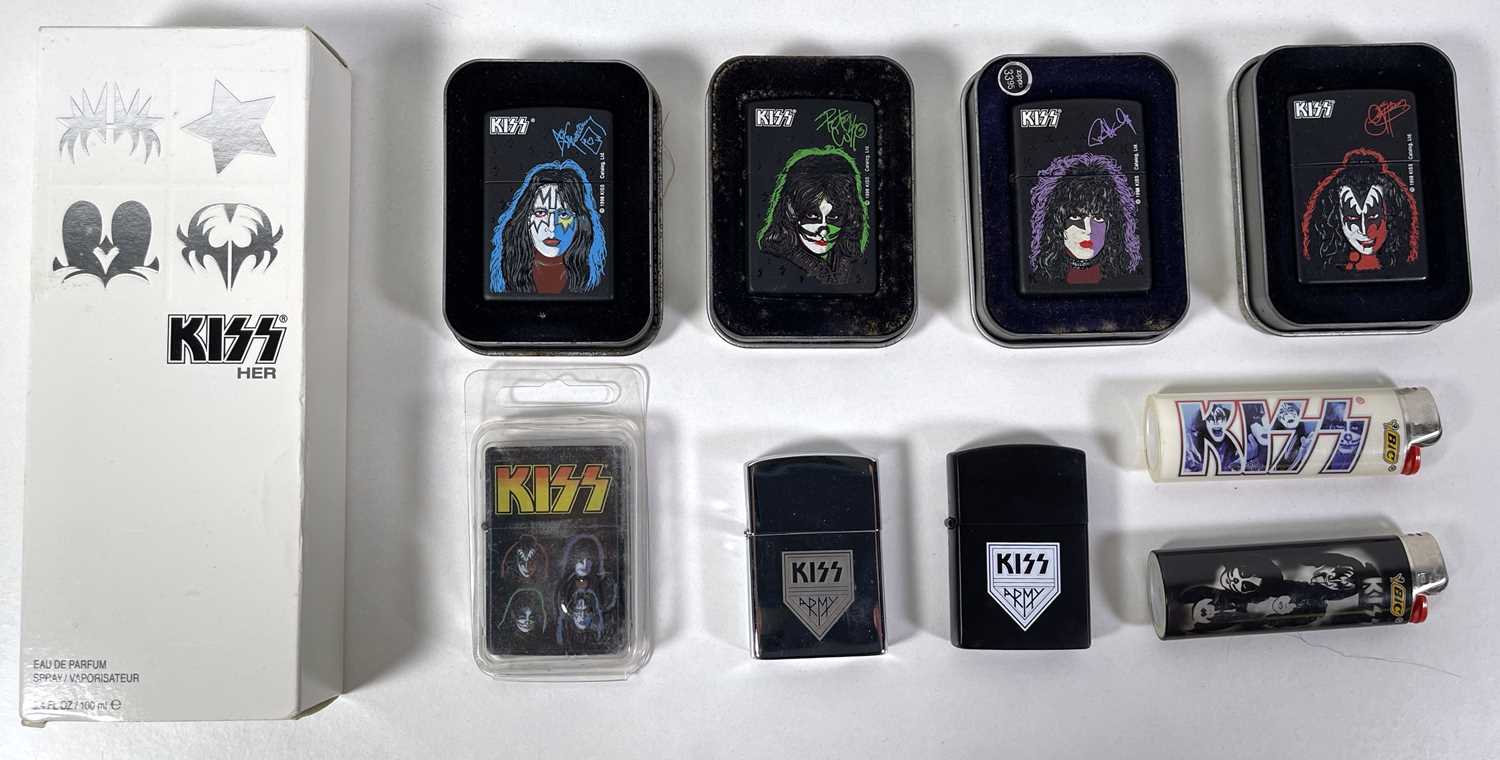 Lot 441 - KISS MEMORABILIA - LIGHTERS / PERFUME ETC.