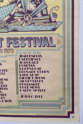 Lot 205 - ISLE OF WIGHT FESTIVAL 1970 - AN ORIGINAL POSTER.