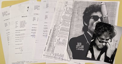 Lot 473 - CONTRACTS AND CONCERT BOOKING ARCHIVE - BOB DYLAN 1990S.