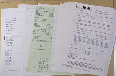 Lot 479 - CONTRACTS AND CONCERT BOOKING ARCHIVE - THE FALL