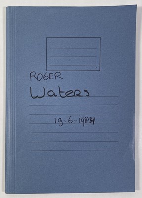 Lot 480 - CONTRACTS AND CONCERT BOOKING ARCHIVE - ROGER WATERS - SIGNED  CONTRACT.