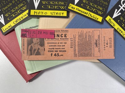 Lot 483 - CONTRACTS AND CONCERT BOOKING ARCHIVE - PRINCE