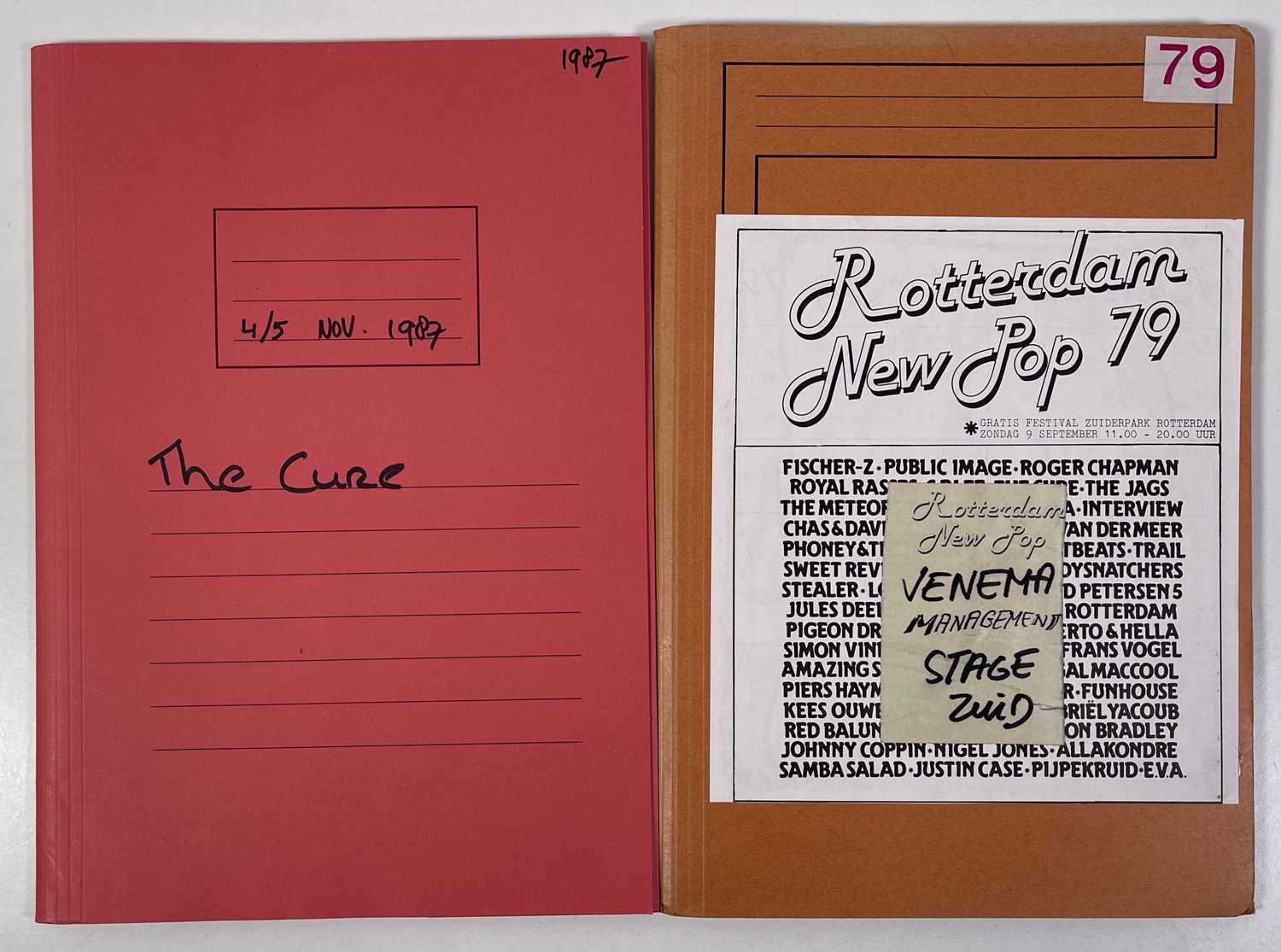 Lot 486 - CONTRACTS AND CONCERT BOOKING ARCHIVE - THE CURE / PIL ETC.