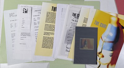 Lot 488 - CONTRACTS AND CONCERT BOOKING ARCHIVE - THE CURE.