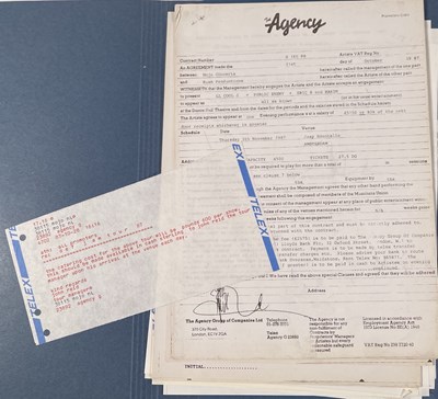 Lot 541 - CONTRACTS AND CONCERT BOOKING ARCHIVE - HIP-HOP ARTISTS INC ICE CUBE/LL COOL J.
