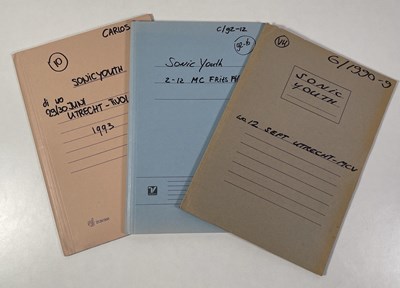 Lot 542 - CONTRACTS AND CONCERT BOOKING ARCHIVE - SONIC YOUTH.