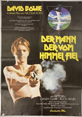 Lot 315 - DAVID BOWIE - MAN WHO FELL TO EARTH GERMAN FILM POSTER