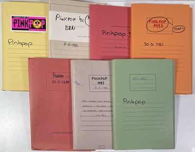 Lot 558 - CONTRACTS AND CONCERT BOOKING ARCHIVE - PINK POP FESTIVALS.