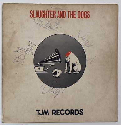 Lot 533 - PUNK MEMORABILIA - SLAUGHTER AND THE DOGS SIGNED LP.