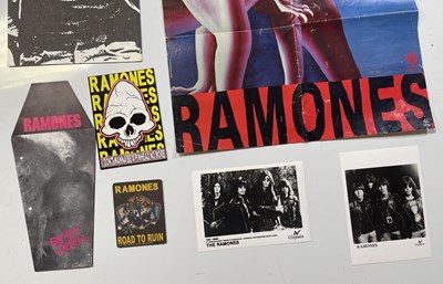 Lot 534 - RAMONES MEMORABILIA INC ORIGINAL POSTER.