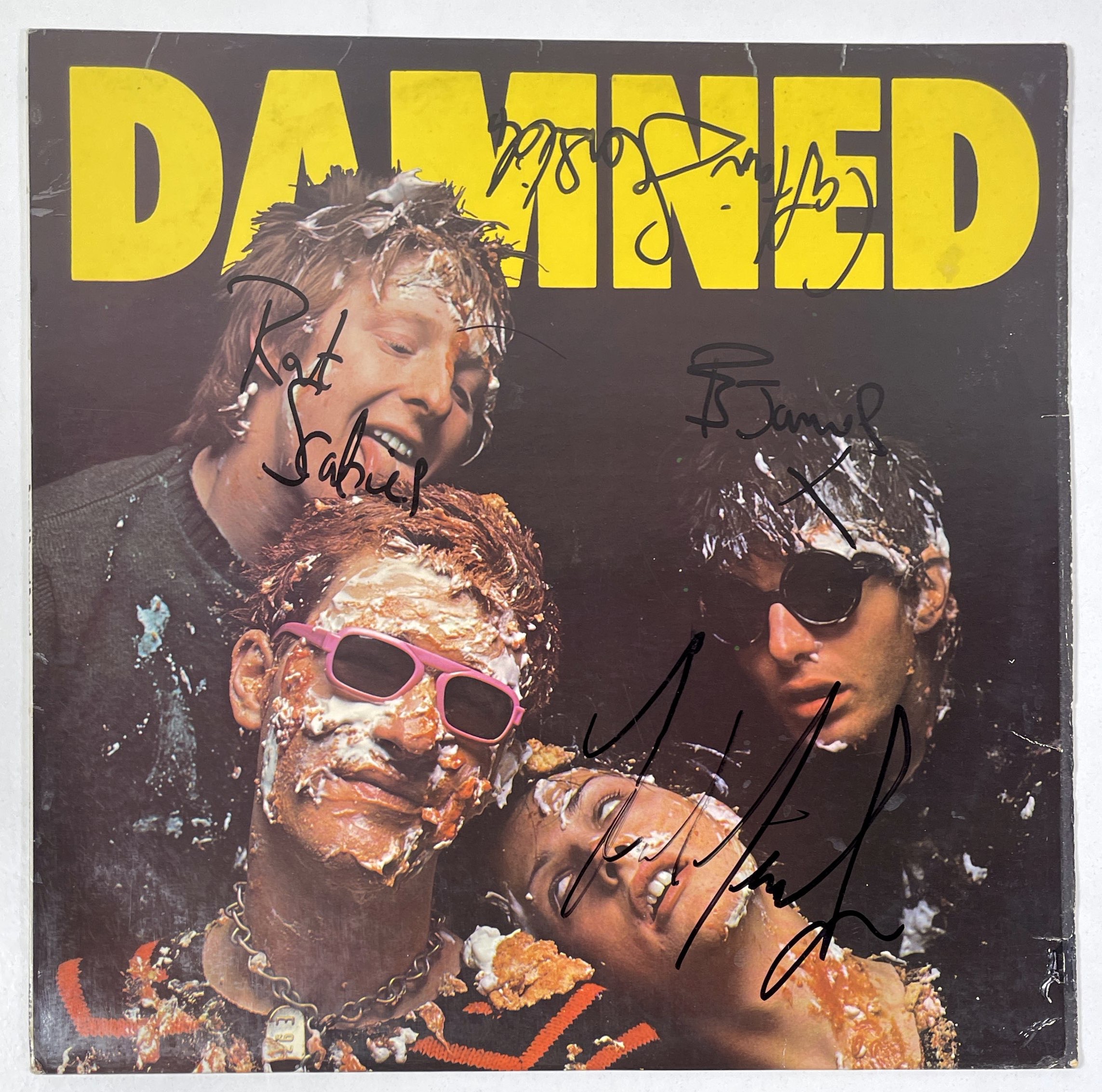 Lot 450 - THE DAMNED - FULLY SIGNED DAMNED DAMNED