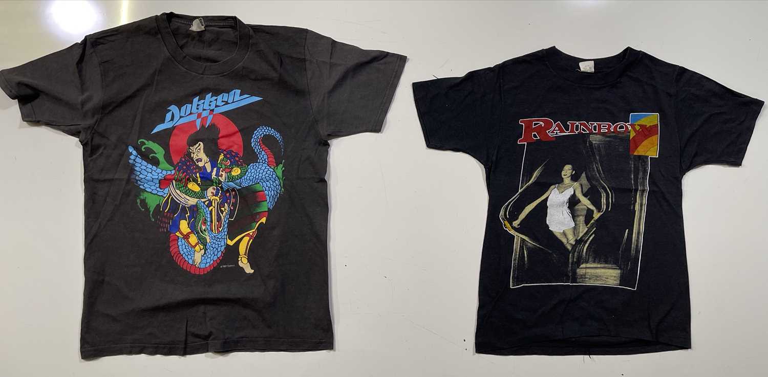 Lot 362 ORIGINAL C 1980S ROCK / HARD ROCK TSHIRTS.